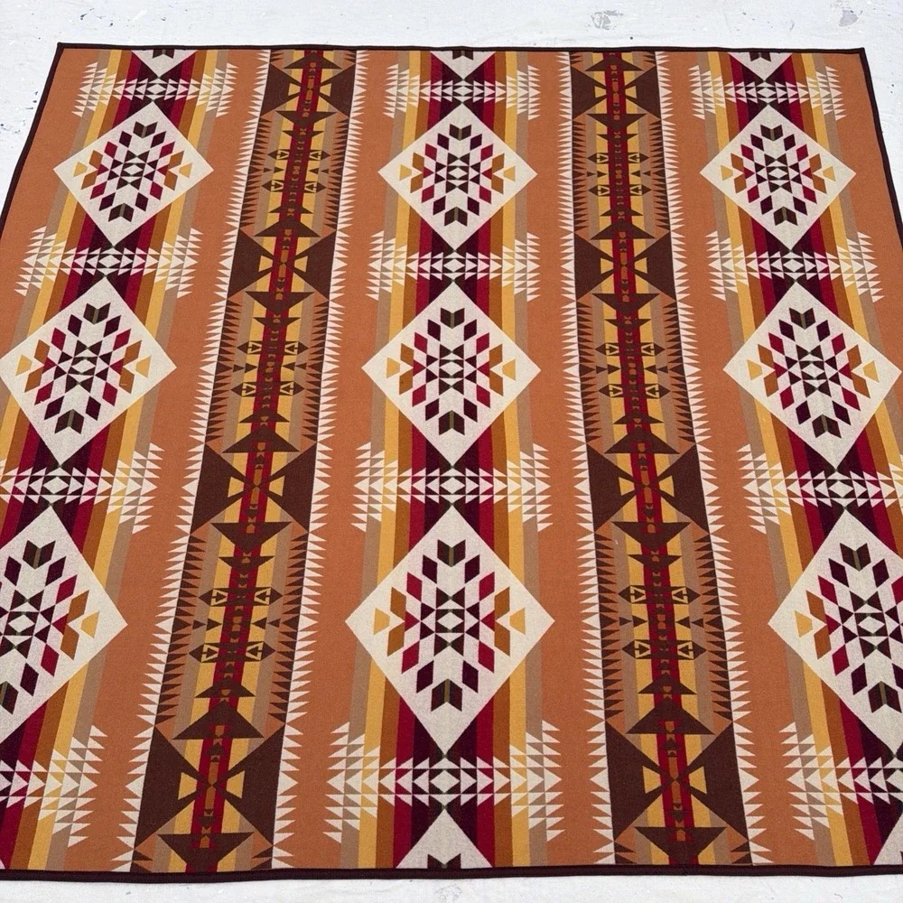 Pendleton Beaver State CHIEF JOSEPH Wool Blanket 90x85 FULL